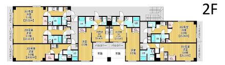 BELLAUBE大久保(1K/2階)の間取り写真