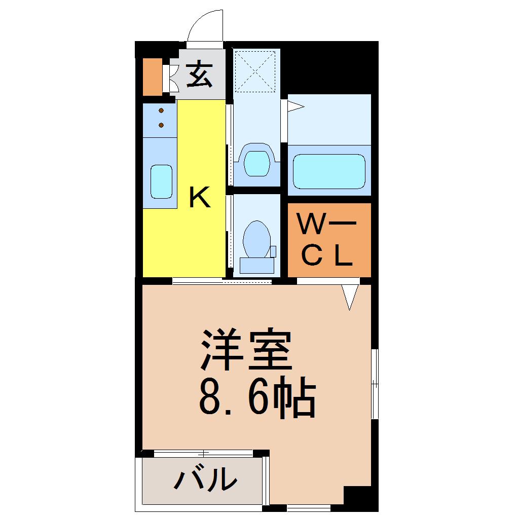 MAISON SPADE(1K/10階)の間取り写真