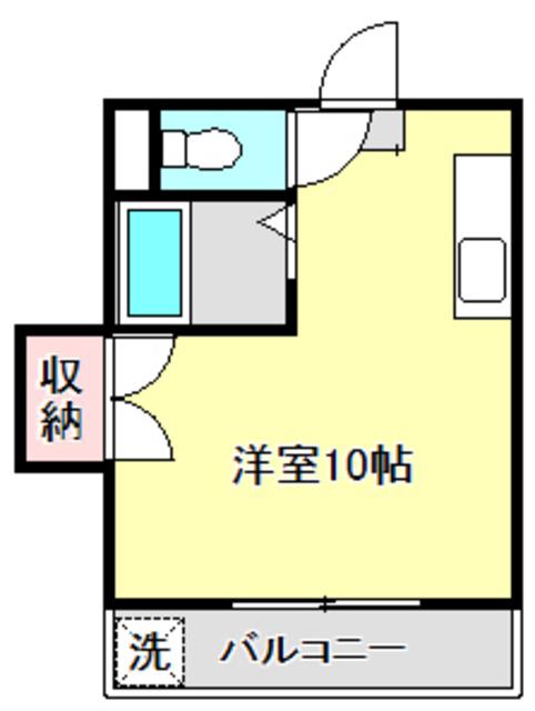 ディーエム潮江II(ワンルーム/3階)の間取り写真