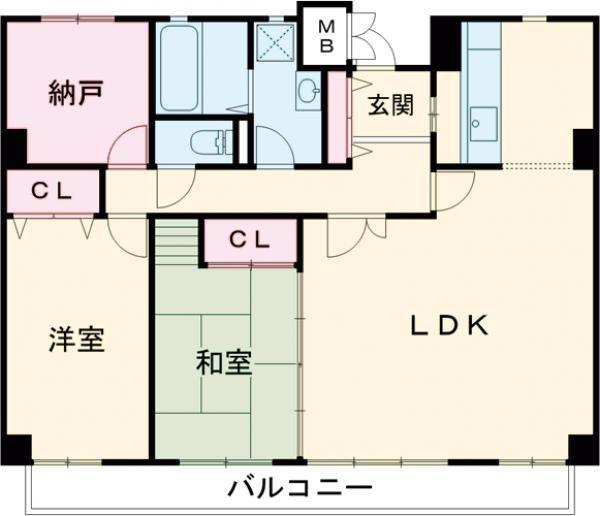フィールトレイン(3LDK/3階)の間取り写真