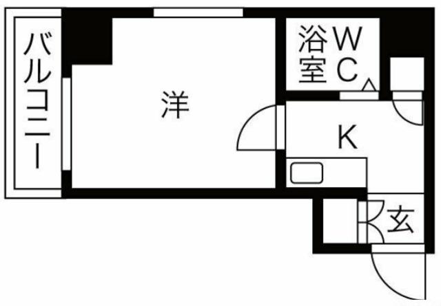 ダイホープラザ千駄木(1K/9階)の間取り写真