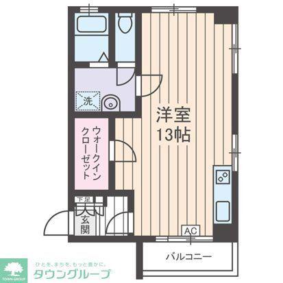 パシフィック麻布マンション(ワンルーム/6階)の間取り写真
