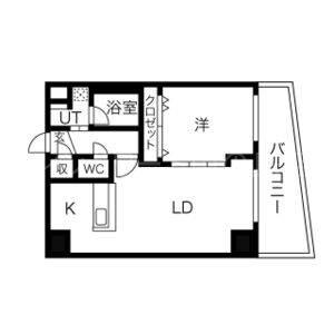 NCウイング白石(1LDK/7階)の間取り写真
