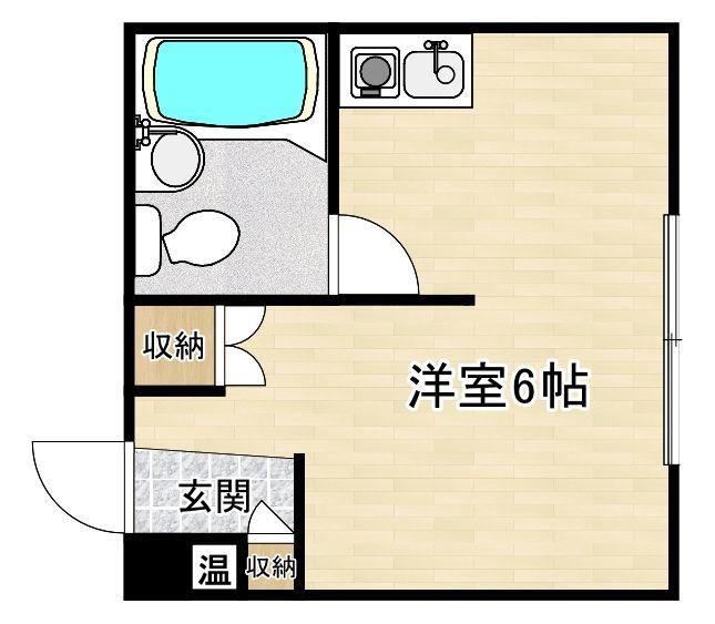 西岡第2ビル(ワンルーム/2階)の間取り写真