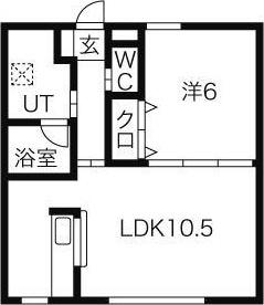 SHANTY HIRAGISHI(1LDK/1階)の間取り写真