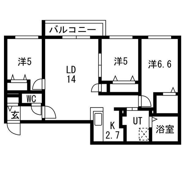 STELA POLARE(3LDK/2階)の間取り写真
