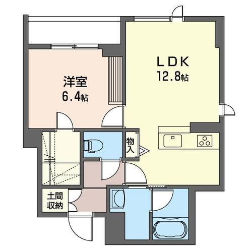 ディーノ(1LDK/3階)の間取り写真