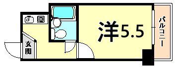 ネオアージュ神戸元町(1K/7階)の間取り写真