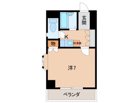 エイトマンション(1K/7階)の間取り写真