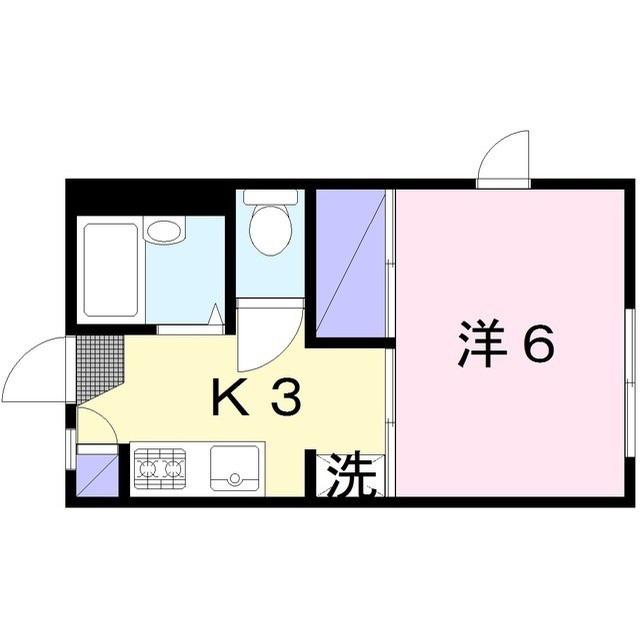 サンパレス桜ケ丘(1K/1階)の間取り写真