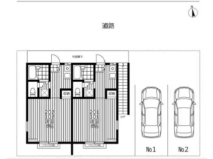 サンコーポ(1K/2階)の間取り写真