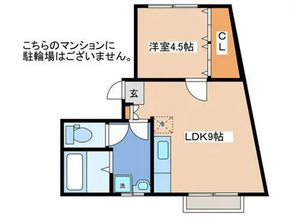 藤本マンション(1LDK/3階)の間取り写真