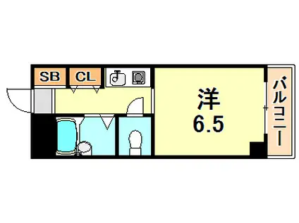 メゾンモンテ(1K/3階)の間取り写真