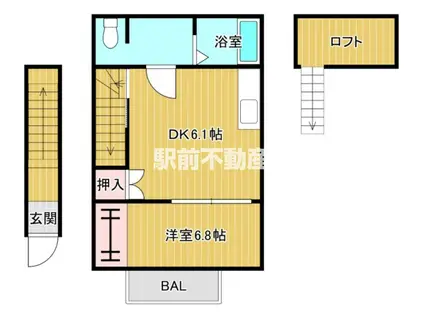 MYSIGHEM(1DK/1階)の間取り写真