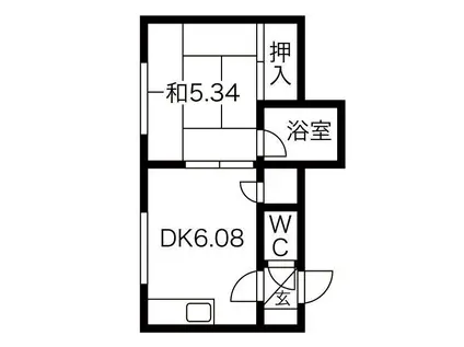 インペリアル23(1DK/3階)の間取り写真
