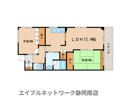 ベルメゾン(2LDK/3階)の間取り写真