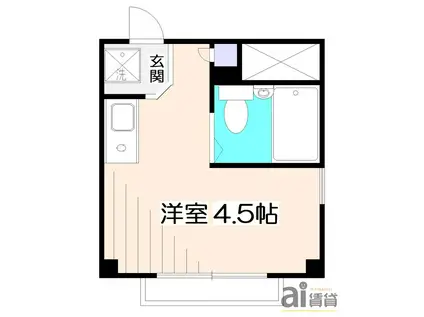 Nファースト清瀬(ワンルーム/4階)の間取り写真