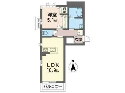 ベレオ プルミエ(1LDK/3階)の間取り写真