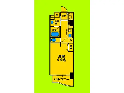 シュトルツ キシベ(1K/9階)の間取り写真