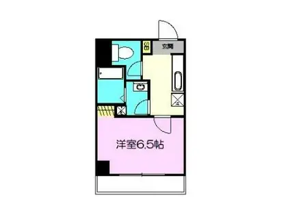 ラ・プラージュII(1K/6階)の間取り写真