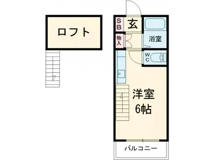 河和田ホームズ(ワンルーム/2階)の間取り写真