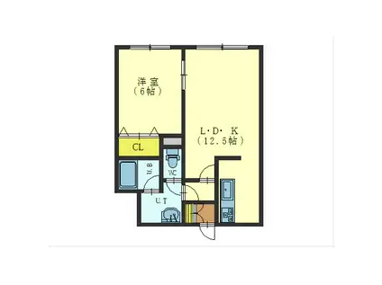 AVANT・GARDEIII(1LDK/4階)の間取り写真