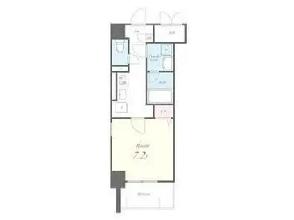 メイプル岩塚本通(1K/1階)の間取り写真