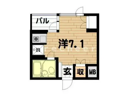 ワイティーコート(ワンルーム/3階)の間取り写真