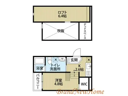 INFINITY(ワンルーム/2階)の間取り写真