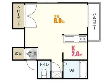 ダウンロード(1K/1階)の間取り写真