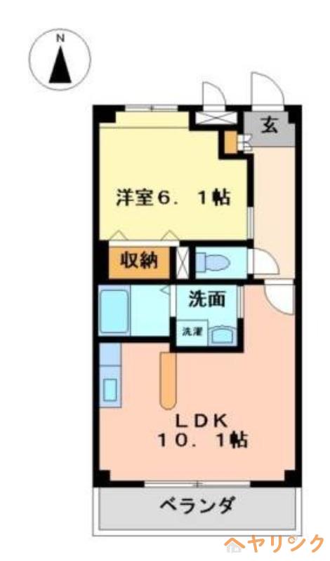 イストリア牧の原(1LDK/3階)の間取り写真