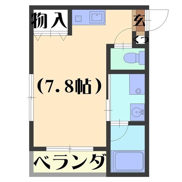 PREMO(ワンルーム/1階)の間取り写真