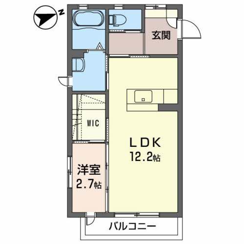サン レジデンス(1LDK/2階)の間取り写真
