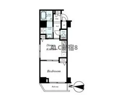 トーシンフェニックス方南町弍番館(1DK/3階)の間取り写真