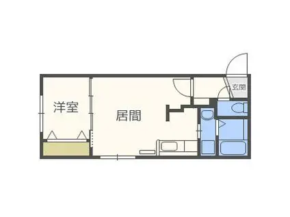 FORESTERIOR フォレステリア(1LDK/1階)の間取り写真