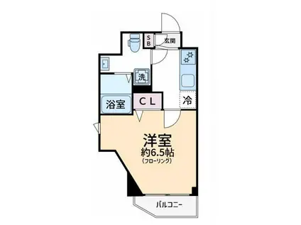 サンテミリオン神田東(1K/9階)の間取り写真