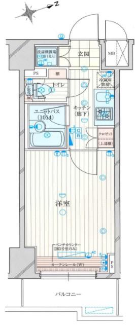 ルーブル大塚参番館(1K/3階)の間取り写真