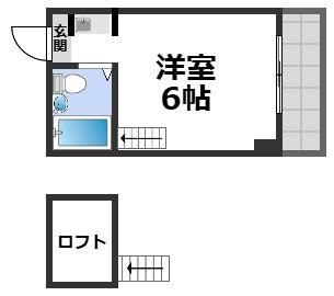 YOUハイム寿II番館(ワンルーム/4階)の間取り写真