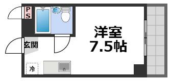 リアライズ新今里I(ワンルーム/5階)の間取り写真