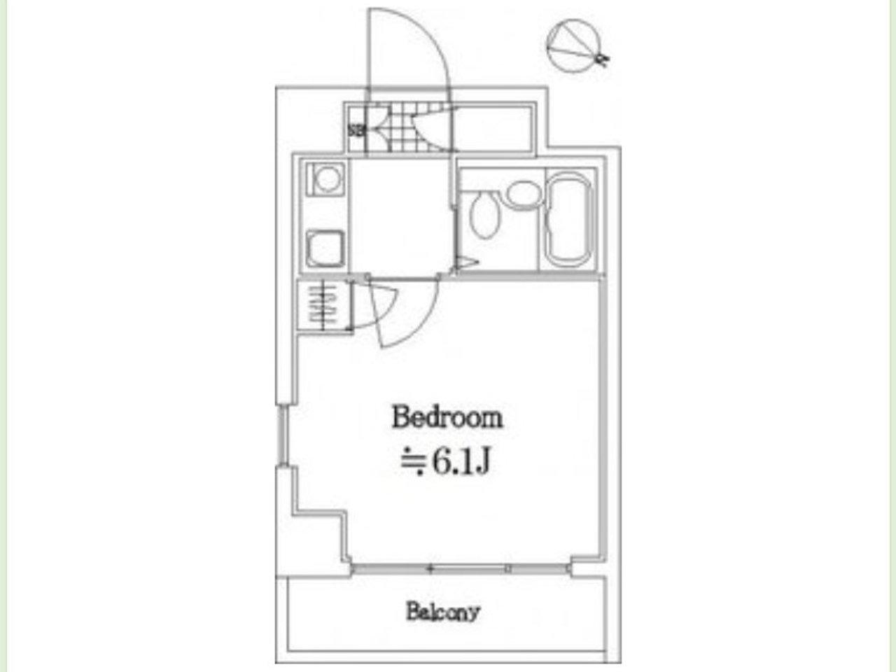 パレ・ドールアイディ大森(1K/3階)の間取り写真