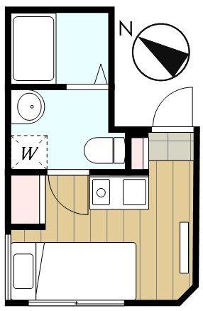 SOLASIA RESIDENCE 駒込(ワンルーム/2階)の間取り写真