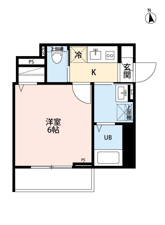 ROBOT HOME 三郷(1K/1階)の間取り写真