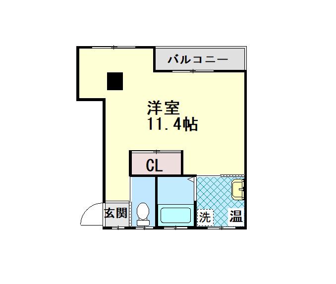 灘ステーションコート(ワンルーム/2階)の間取り写真