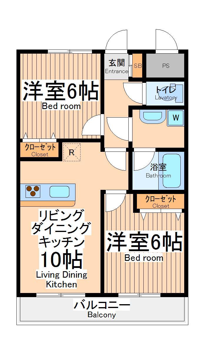 アートヒルズ新百合山手(1SLDK/2階)の間取り写真