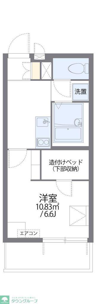 レオパレスRTフォーブル(1K/3階)の間取り写真