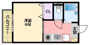 ハイツコンコーディア(1K/2階)の間取り写真