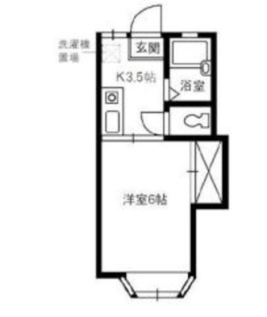 アルパーク21(1K/1階)の間取り写真
