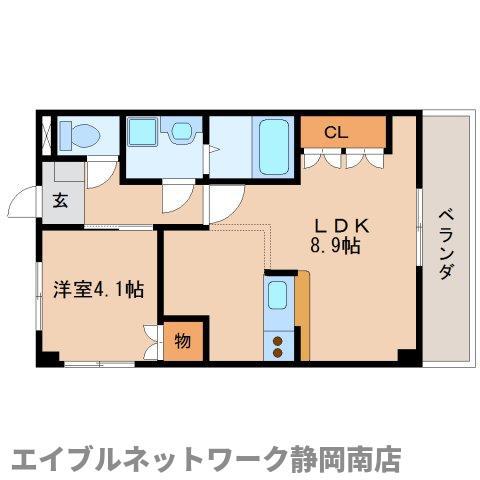 ステラプレイス(1LDK/1階)の間取り写真