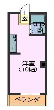 ウェザーフィールド(ワンルーム/3階)の間取り写真