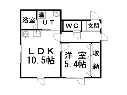 レジデンス光和(1LDK/2階)の間取り写真